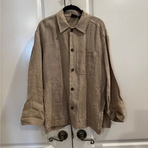 Vintage Liz Wear shirt/jacket 100% linen size small